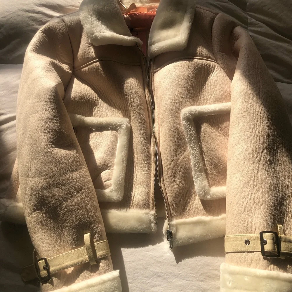 Cream Fall/Winter Jacket - Picture 3 of 7
